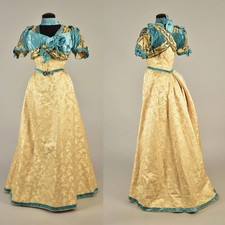 1890s Gorgeous Evening Dress Victorian Edwardian Duchess Visiting Reception
