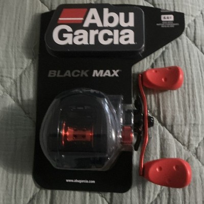 abu garcia black max ebay Abu Garcia Black Max Baitcast Reel 6.4:1 Gear Ratio Black Red
