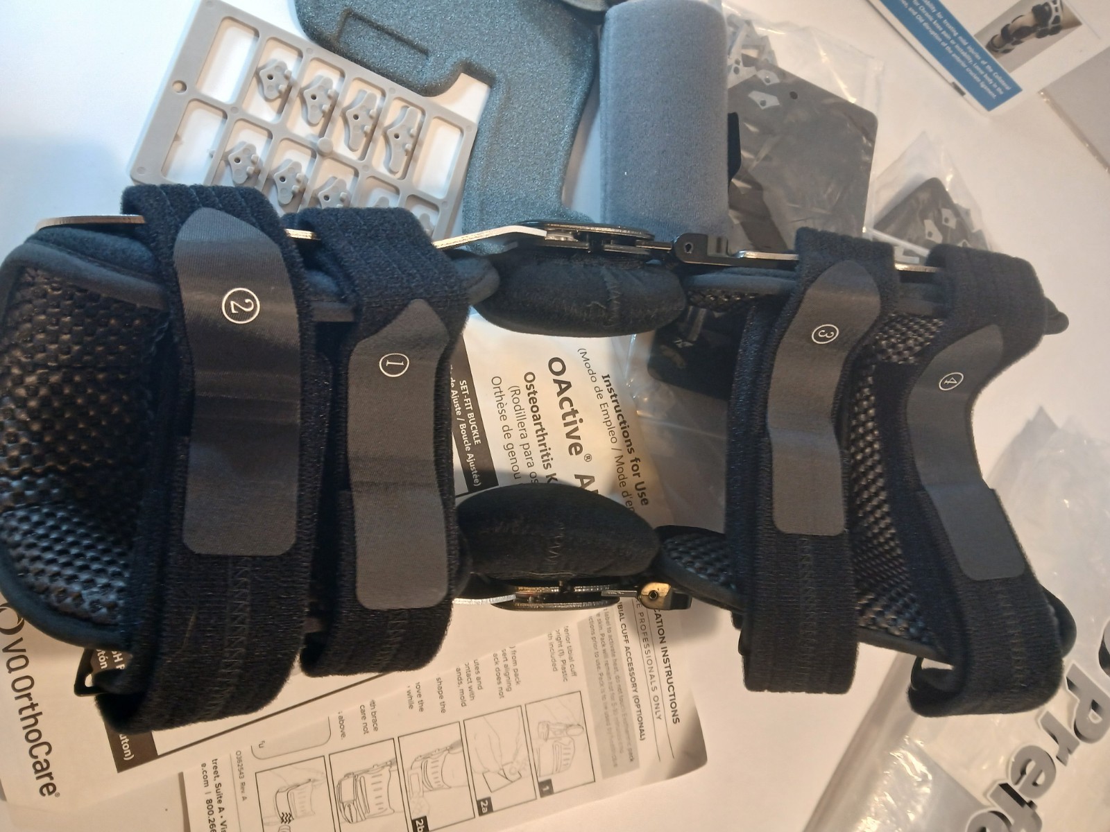 ISO Preferred OA Dual Upright ROM Hinge Knee Brace ISO-KN221R Sz M/RT + +(READ)