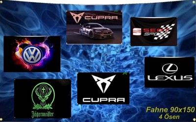Motorsport, Volks Wagen, Seat, Cupra, VW, Lexus, Toyota, Fahne, Flagge, 90x150cm
