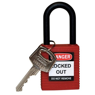 BRADY 123324 Lockout Padlock,KD,Red,1-3/4''H 39N216