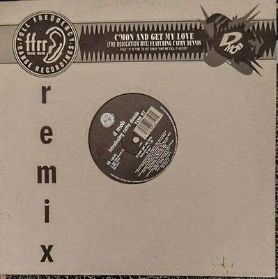 D Mob Introducing Cathy Dennis C'mon and Get My Love 12'' Vinyl Single. EX