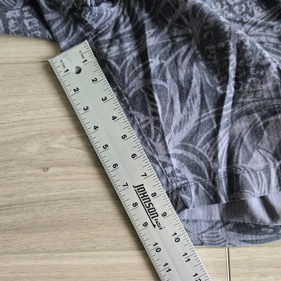 Pantalones Cortos Tommy Bahama Para Hombre 38 (40") Gris Estampado Piña Mezcla de Lino Informales Verano Foto 2 de 4