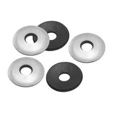 100Pcs M8x25mm Galvanized EPDM Bonded Sealing Neoprene Rubber Washers Gasket