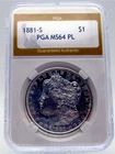 1881-S MORGAN SILVER DOLLAR $1 MS PL BLAST WHITE FREE S & H BUY IT NOW $ 119.99