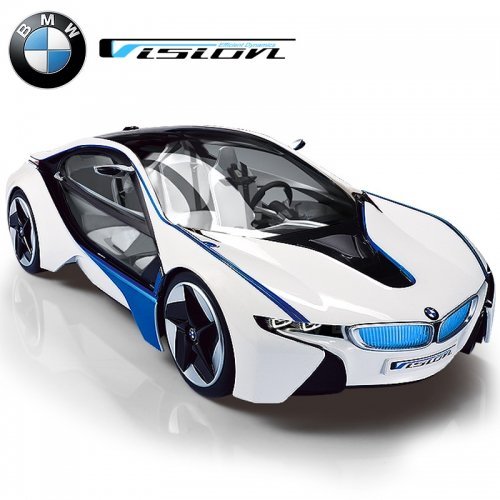 BMW Vision ミニカー ホワイト　ラジコン BMW Vision ミニカー ホワイト ラジコン BMW I8 Vision w Lights