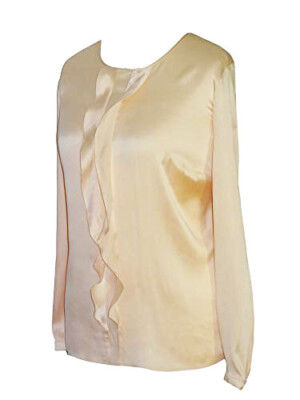 Gerry Weber Seidenbluse Gr. 46 Seide Damenbluse Hemdbluse Blusenshirt Bluse Tuni