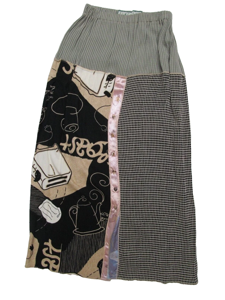 Nothing Matches Boho Hippie 2 piezas Conjunto Top con Chaleco Adjunto y Maxi Falda De Colección Años 90 Foto 4 de 4