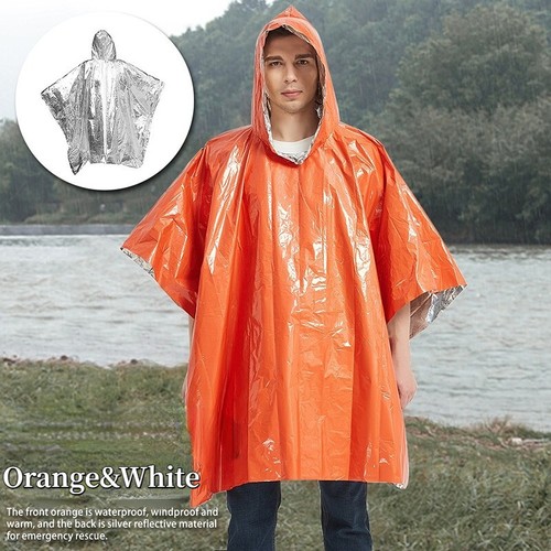 Emergency Survival Rain Poncho Hiking 