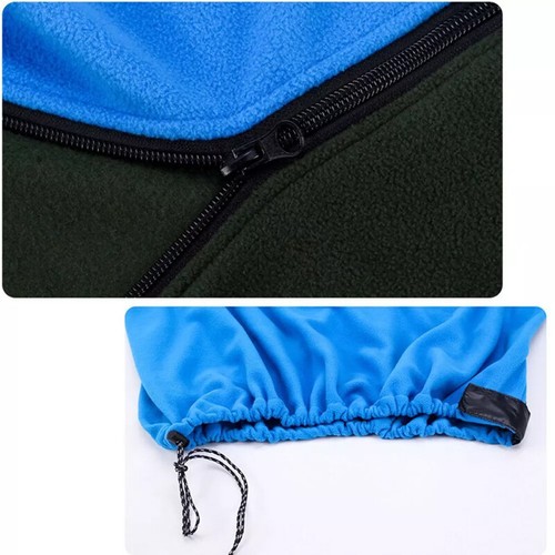 Polar Fleece Sleeping Bag Liner Single Sleeping Bag Zippered Lightweight Camping - Picture 13 of 26