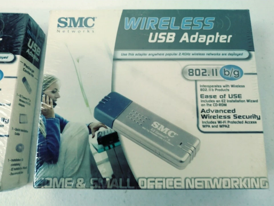 2 SMC smcwusb-g 802.ll b/g EZ Connect 2.4 ghz Wireless Adapter New Sealed - Image 3 of 4