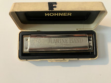 Vintage M. Hohner Marine Band Harmonica No. 1896 Key of F Made In Germany