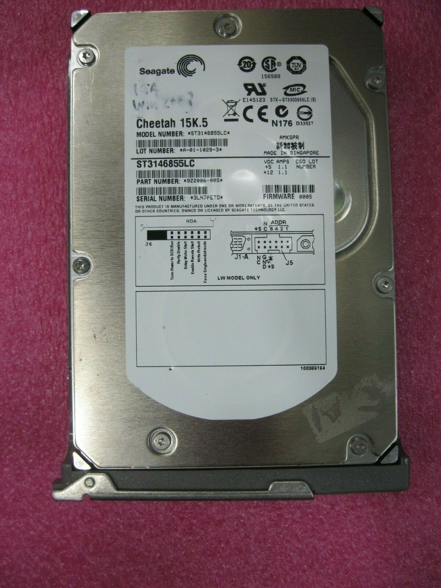 Seagate ST3146855LC 146GB 15K U320 SCSI HARD DRIVE | eBay