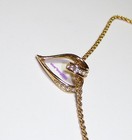 NAPIER VINTAGE RHINESTONE HEART NECKLACE + EARRINGS RARE SPRING BACK — photo 8