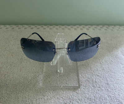 CHANEL シャネル サングラス 4017 廃盤品　レア Vintage Chanel Sunglasses 4017 Blue Y2K Rimless 62-17-120mm | eBay