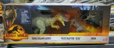 Mattel Jurassic World: Dominion 3 Toy Bundle: Owen & Blue Velociraptor