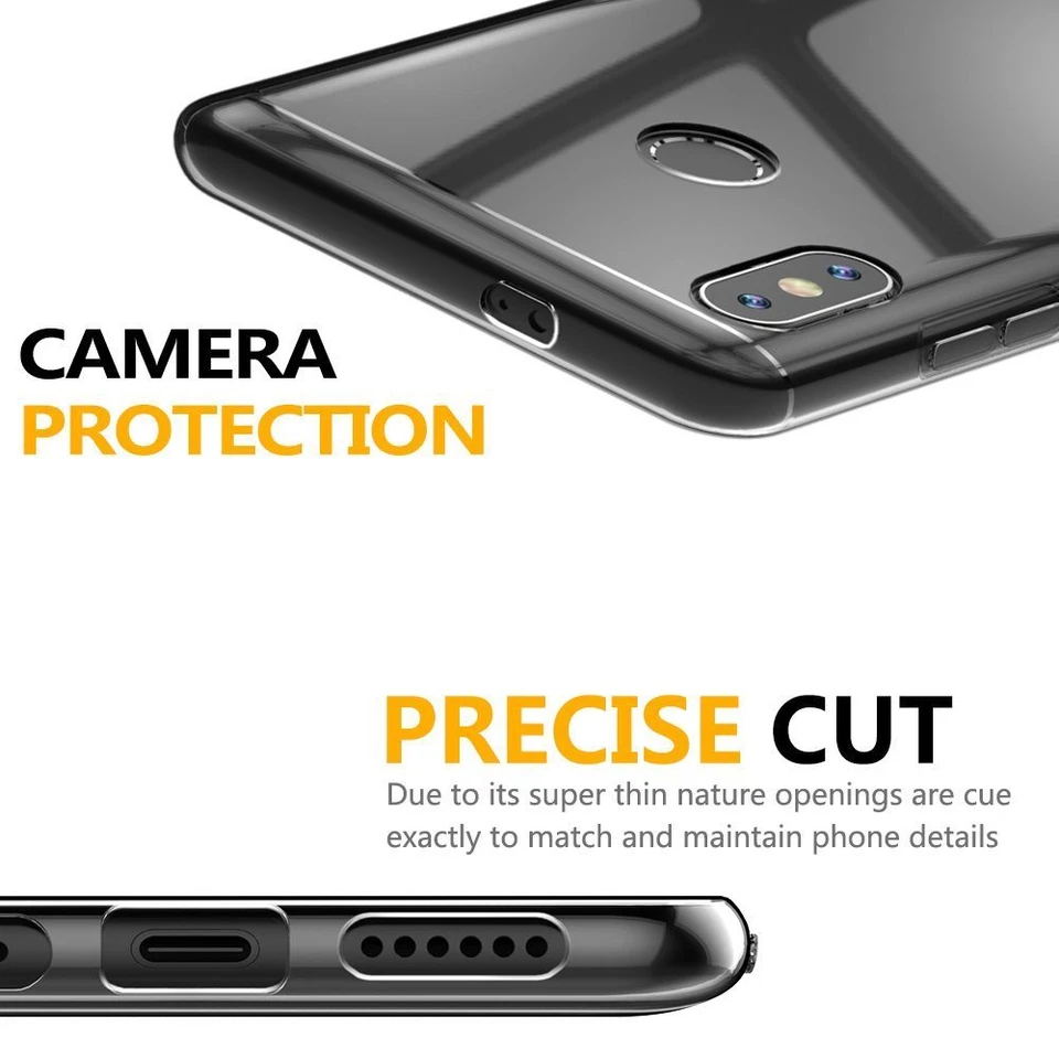 CUSTODIA COVER GEL TPU per XIAOMI REDMI NOTE 5 PRO + PELLICOLA VETRO TEMPERATO - Immagine 4 di 4