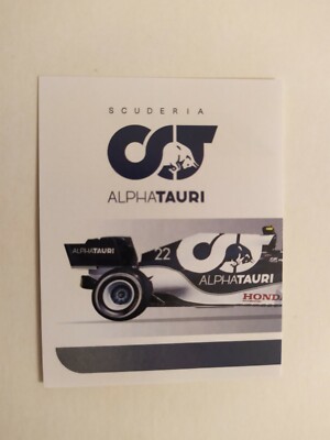 2021 TOPPS F1 OFFICIAL STICKERS TSUNODA ALPHATAURI n 155 NEW NEVER ATTACHED
