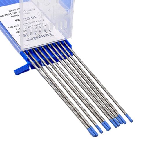 Electrodos de tungsteno azul para soldadura 10 ud. 150 mm de longitud profesional Qua - Imagen 1 de 20
