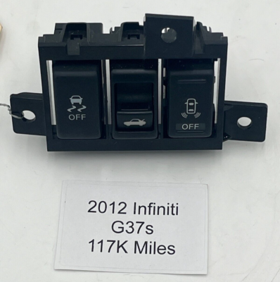 2009-13 Infiniti G37 Sedan Trunk Release Traction Control Switch