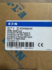 Eaton XTCF032C10T Contactor 4P 32A with Auxiliary, 24V Coil DILMP32-10 New