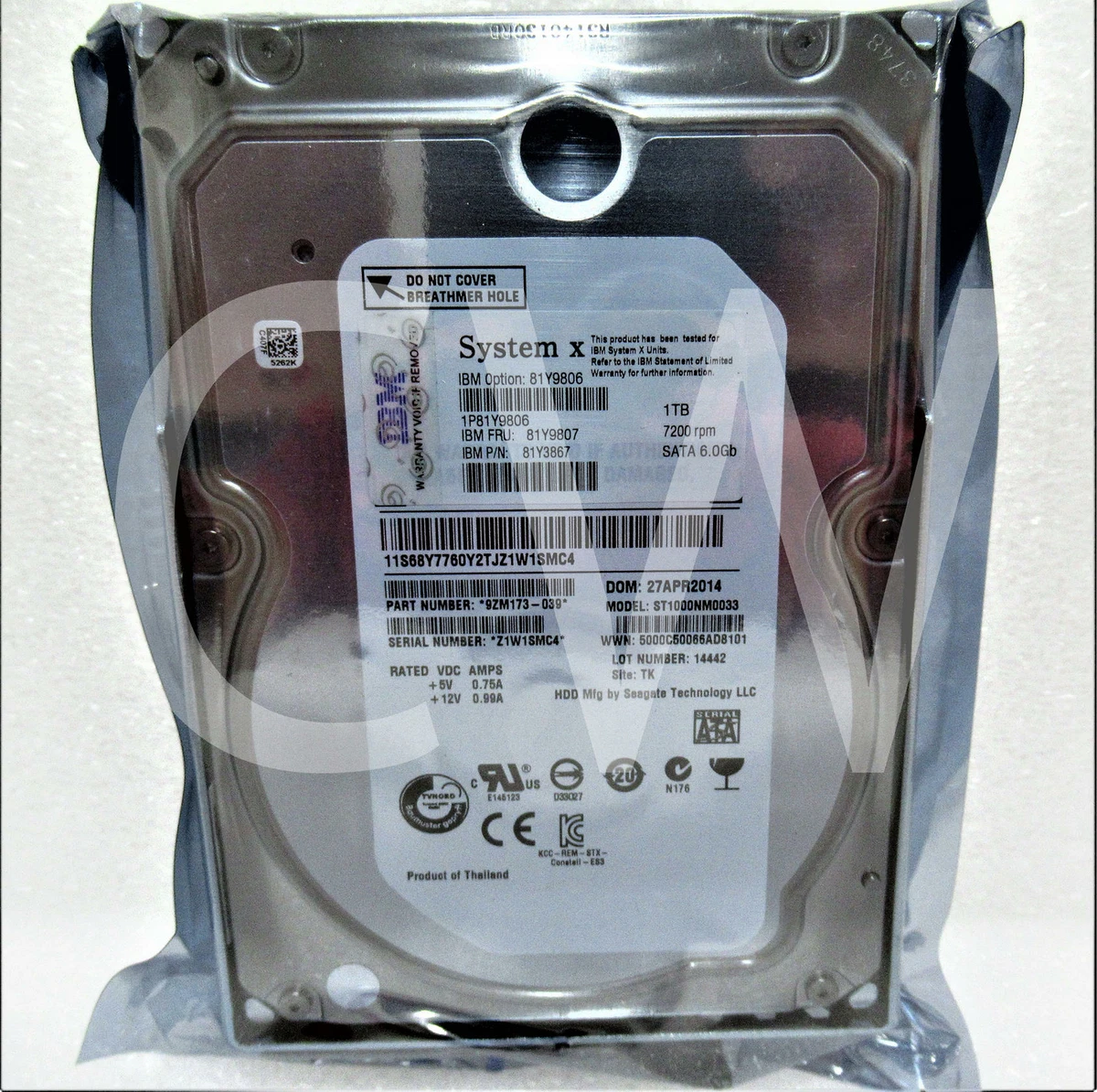 IBM 1 TB 64 MB Cache Internal Hard Disk Drives for sale | eBay