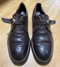 DOLCE & GABBANA Shoes Dress Brown Leather Monk Strap Size 9.5