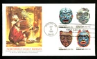 AMERICAN INDIAN MASKS SET 1980 FLEETWOOD CACHET FDC  VF UNADDR