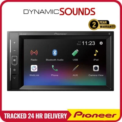 Pioneer DMH-A240BT 6.2" Touchscreen 2-DIN Bluetooth Stereo USB Aux iPod iPhone