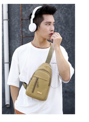 Men Backpack Tactical Sling Bag Chest Shoulder Fanny Pack Crossbody Travel Sport - Picture 20 of 27