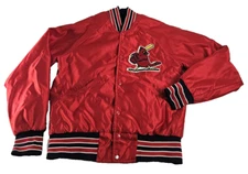Vtg St. Louis Cardinals Starter Jacket Men M Red Baseball Satin Bomber Coat USA