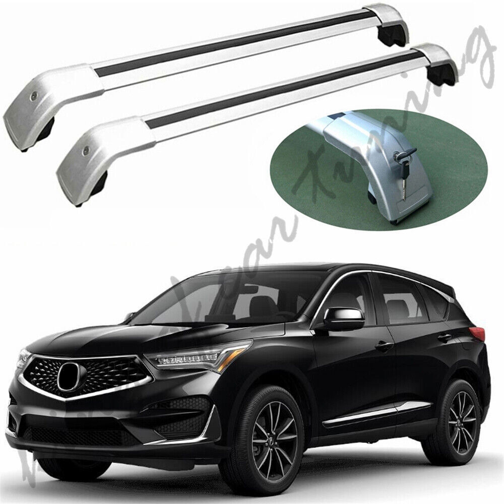 Silver Crossbars Cross Bars Roof Rail Racks Fits for Acura RDX