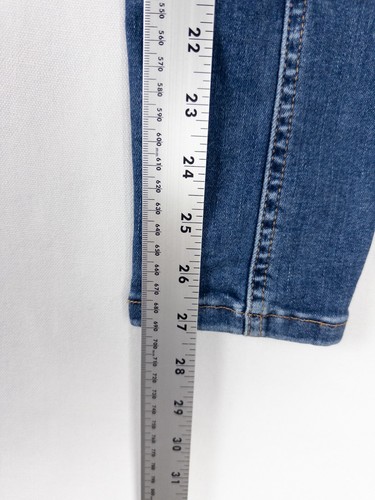 Free People Jeans Womens 25 Blue Mid Wash Slim High Rise Denim - Picture 4 of 7
