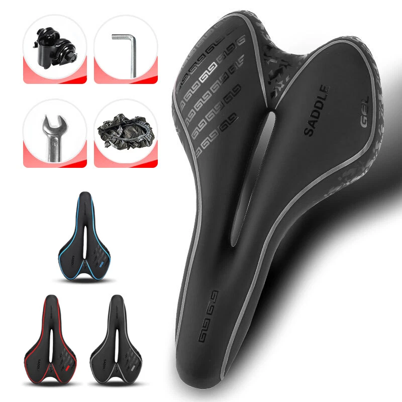 Cycling MTB Road Bike Seat Ergonomic Bicycle Saddle Comfortable PU leather