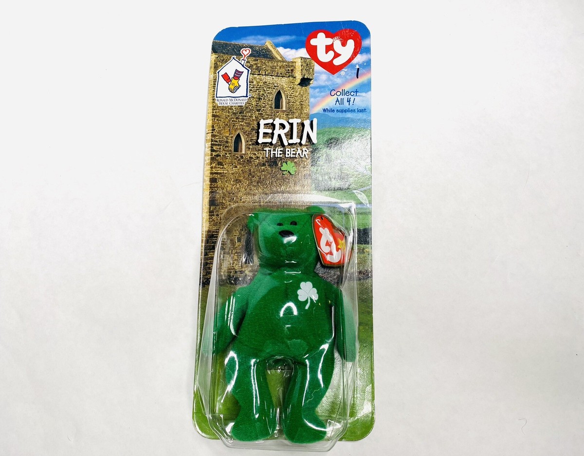TY McDonalds TEENIE BEANIE BABY ERIN The BEAR 1997 COLLECTABLE