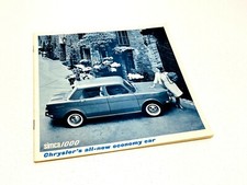 1967 Chrysler Simca 1000 Sedan Coupe Brochure