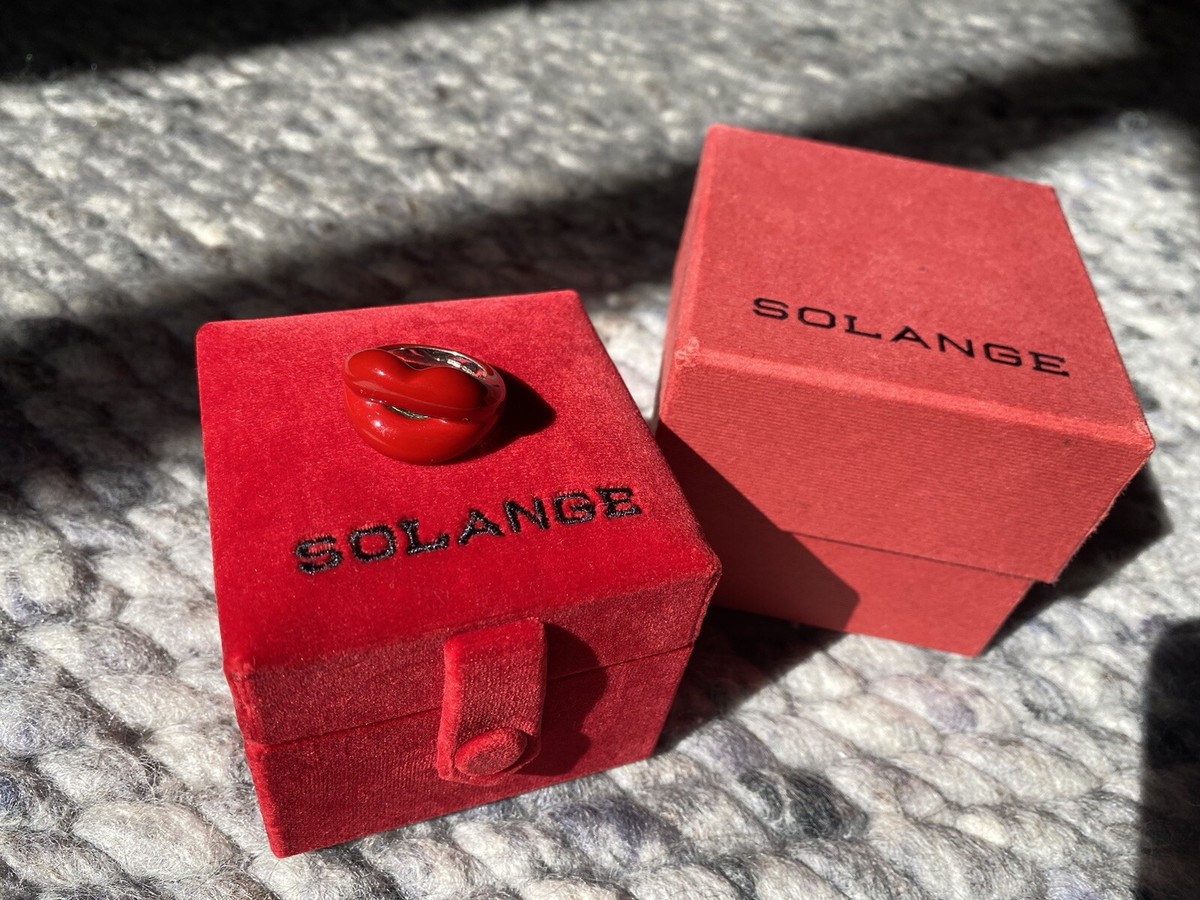 ORIGINAL Solange Azagury-Partridge HotLips Red Enamel Lacquered 