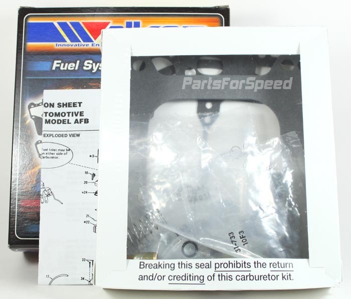 Rebuild Kit For Edelbrock 1405 1406 1407 Carbs – 500/600/750 CFM With Floats Included
