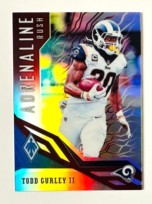 2018 Panini Phoenix Todd Gurley SILVER Prizm Card SP #/299 Rams Legend!