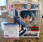 Demon Slayer Giyu Tomioka  51721 AAA anime exclusive signed funko pop PSA Cert