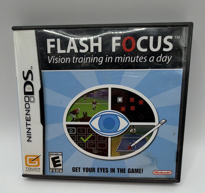 Nintendo Flash Focus: Vision Training Nintendo DS w/ Manual & Case E