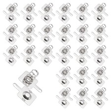 AA Battery Contact Spring Plates, 24 Set 12 mm x 12mm Terminal Contacts