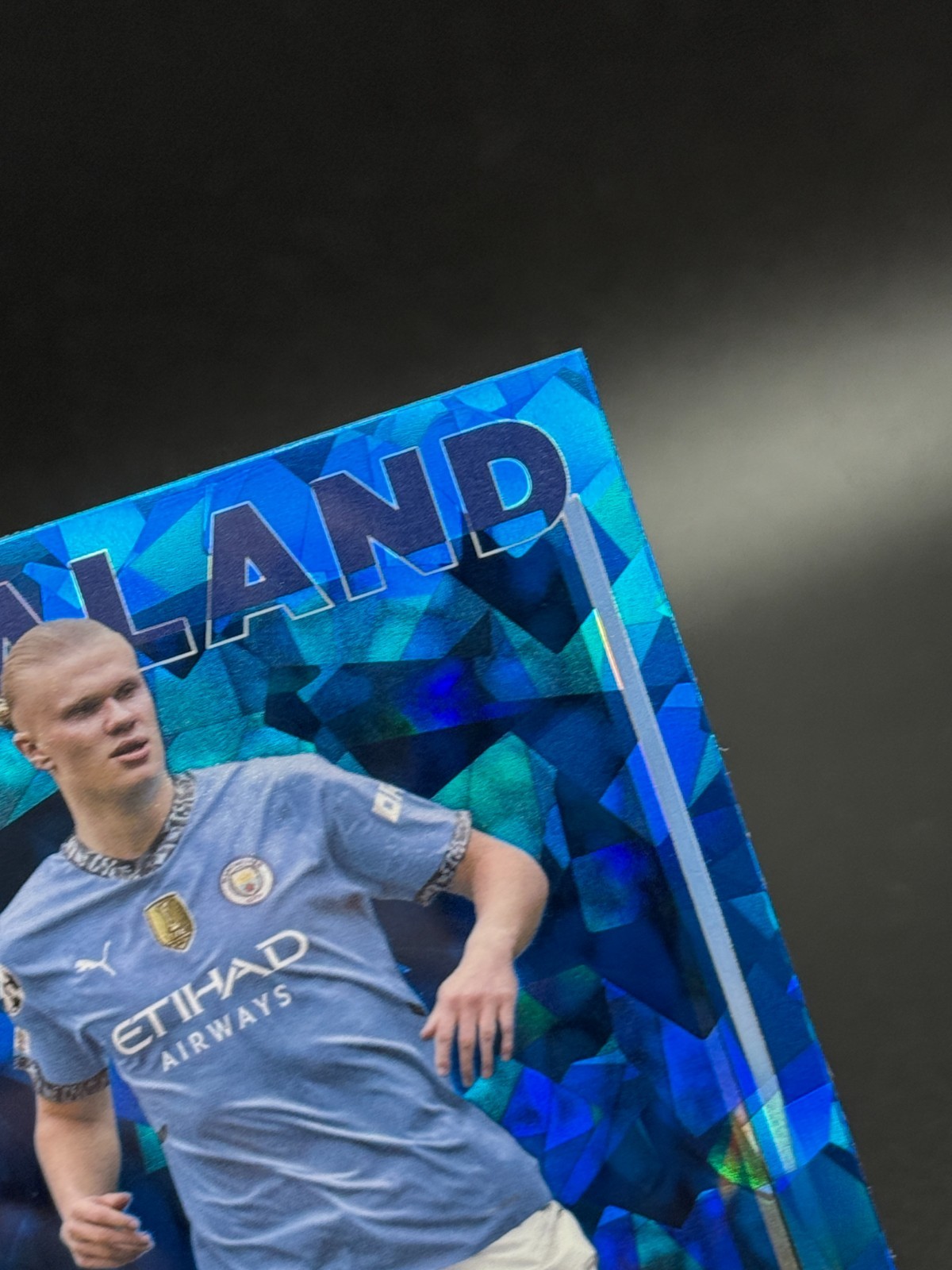 Erling Haaland 2024-25 Topps Chrome Sapphire UEFA CC #9 Manchester City NM-MT view 4