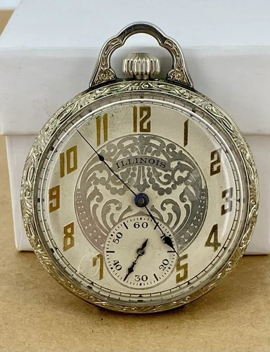 Antique GF Illinois Grade 404 12s 17j Pocket Watch - 1915