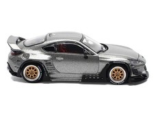 1/64 Toyota Pandem GR86 Silver Metallic – Pop Race Diecast Model Car