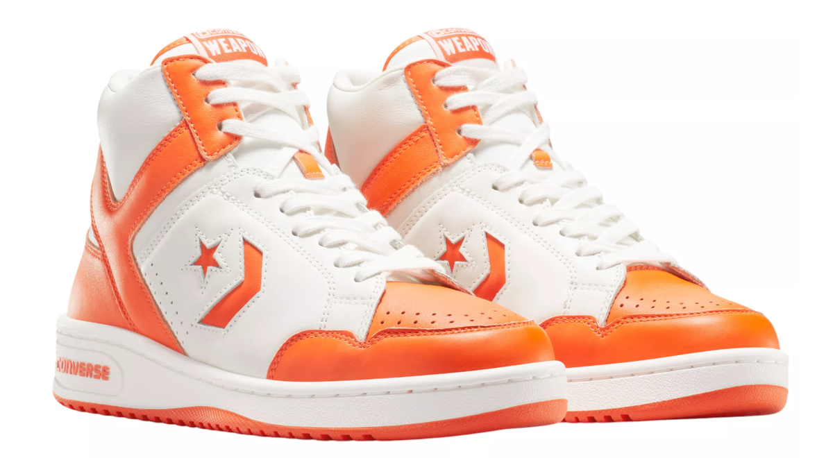 NEW Converse Weapon Orange White A11956C Syracuse Larry Bird