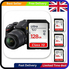 Full Size Ultra SD Memory Card 32GB 64GB 128GB 256GB SDHC Class 10 For Cameras