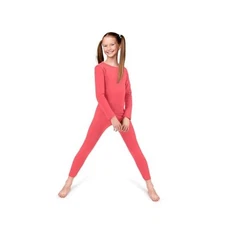  Thermal Underwear for Kids, Girls Small Standard-185 GSM Coral THERMALS SET