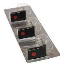 GRAPHIC CONTROLS B9902AM Pen, 3 Pens, Red 5MFF9