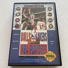 Bulls vs. Lakers and the NBA Playoffs (Sega Genesis, 1991) Complete In Box
